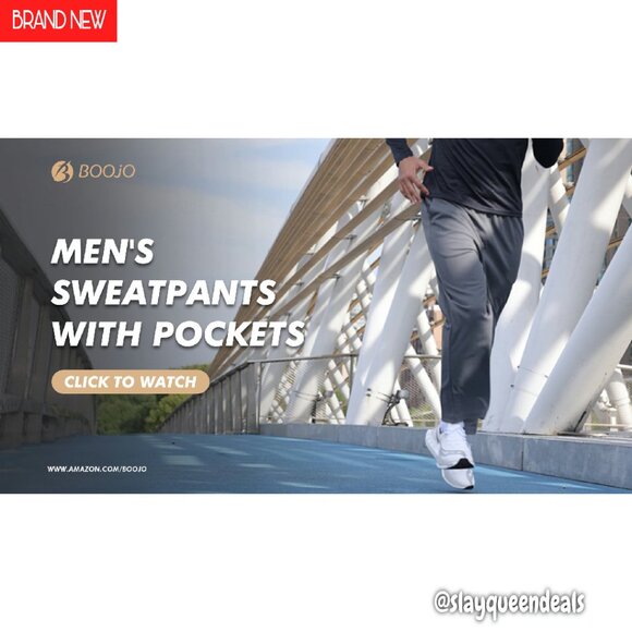 Men's 3-Pack Sweatpants with Pockets, Mesh Open Bottom Joggers, Loose Fit - Picture 8 of 8